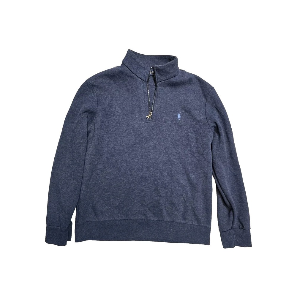 Polo Ralph Lauren Men's Large Blue Pull Over‎ 1/4 Zip Up